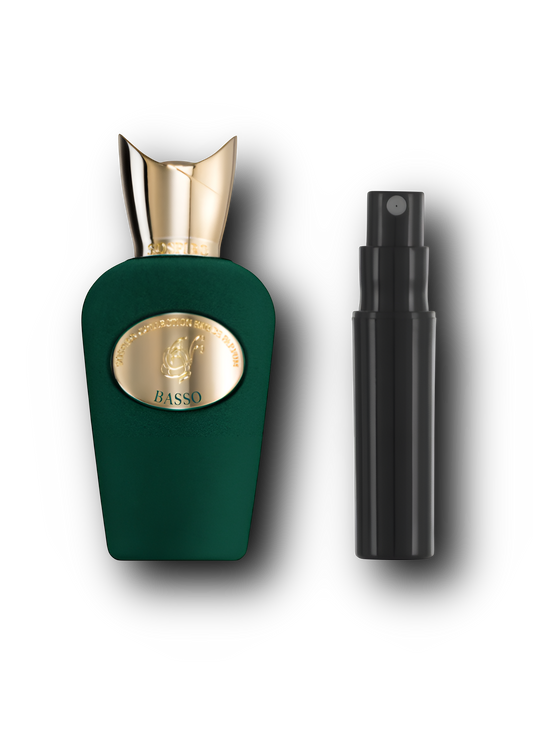 Sospiro Basso – tuotekuva, 2–10 ml hajuvesinäyte